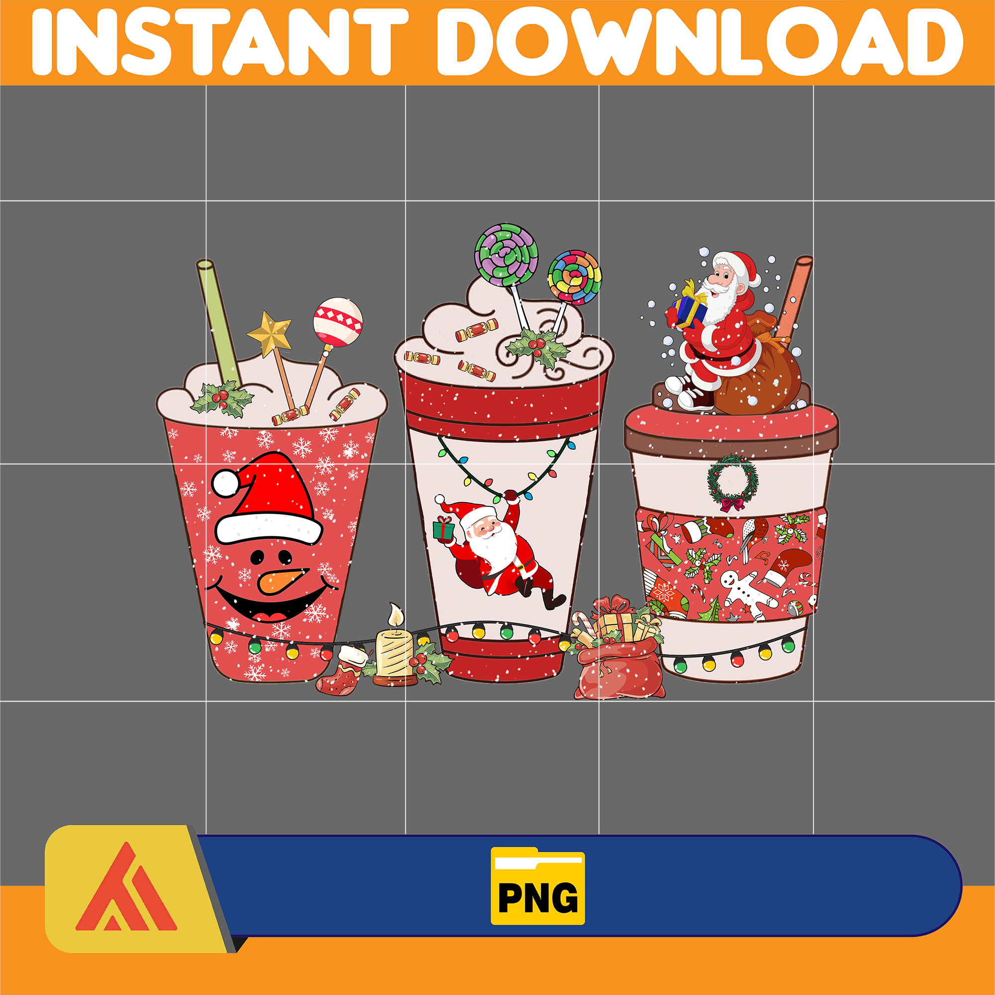 Christmas Coffee Latte Png, Christmas Coffee Png, Christmas - Inspire ...