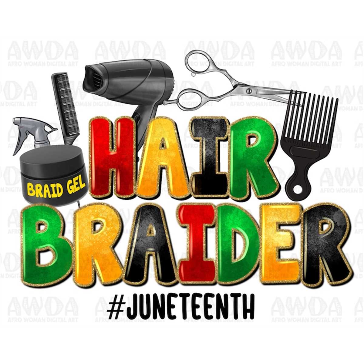 Hair Braider png sublimation design download, Jun Inspire