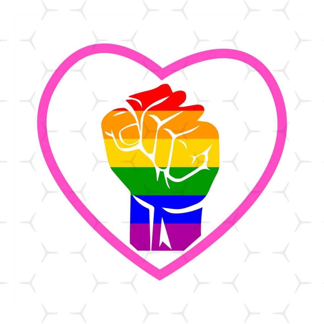 Gay Pride Raised Fist Svg, Lgbt Svg, Rainbow Svg, Gay Svg, G - Inspire ...