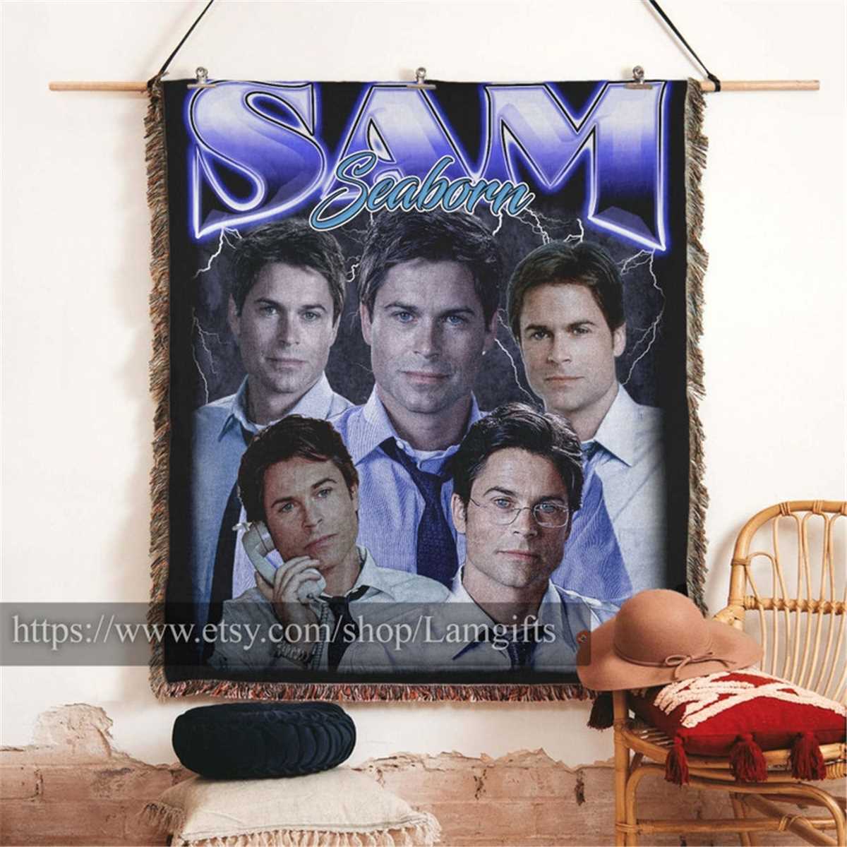 Sam Seaborn Fleece Blanket, Sam Seaborn Photo Blanket, Sam S Inspire