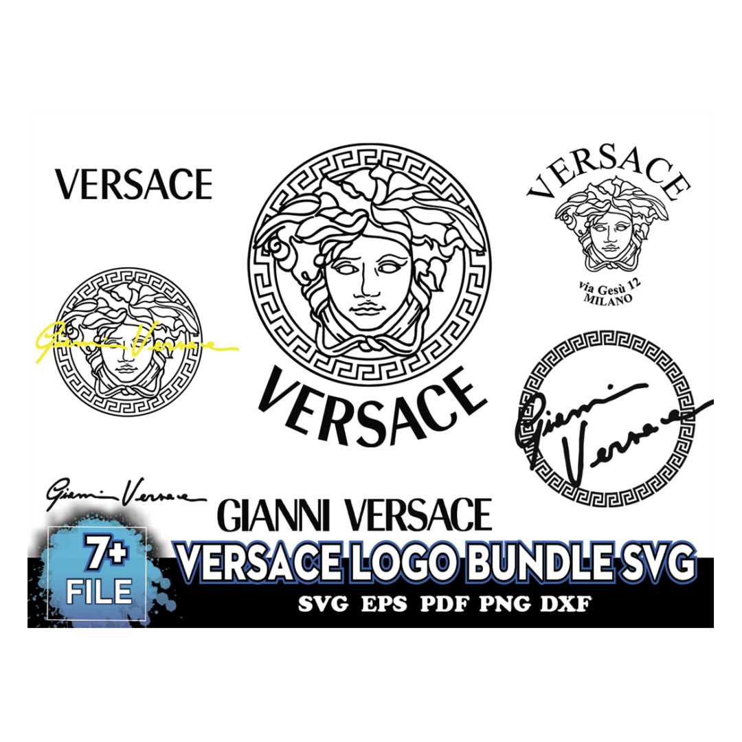 Versace Logo Svg Bundle, Trending Svg, Versace Svg, Gianni V