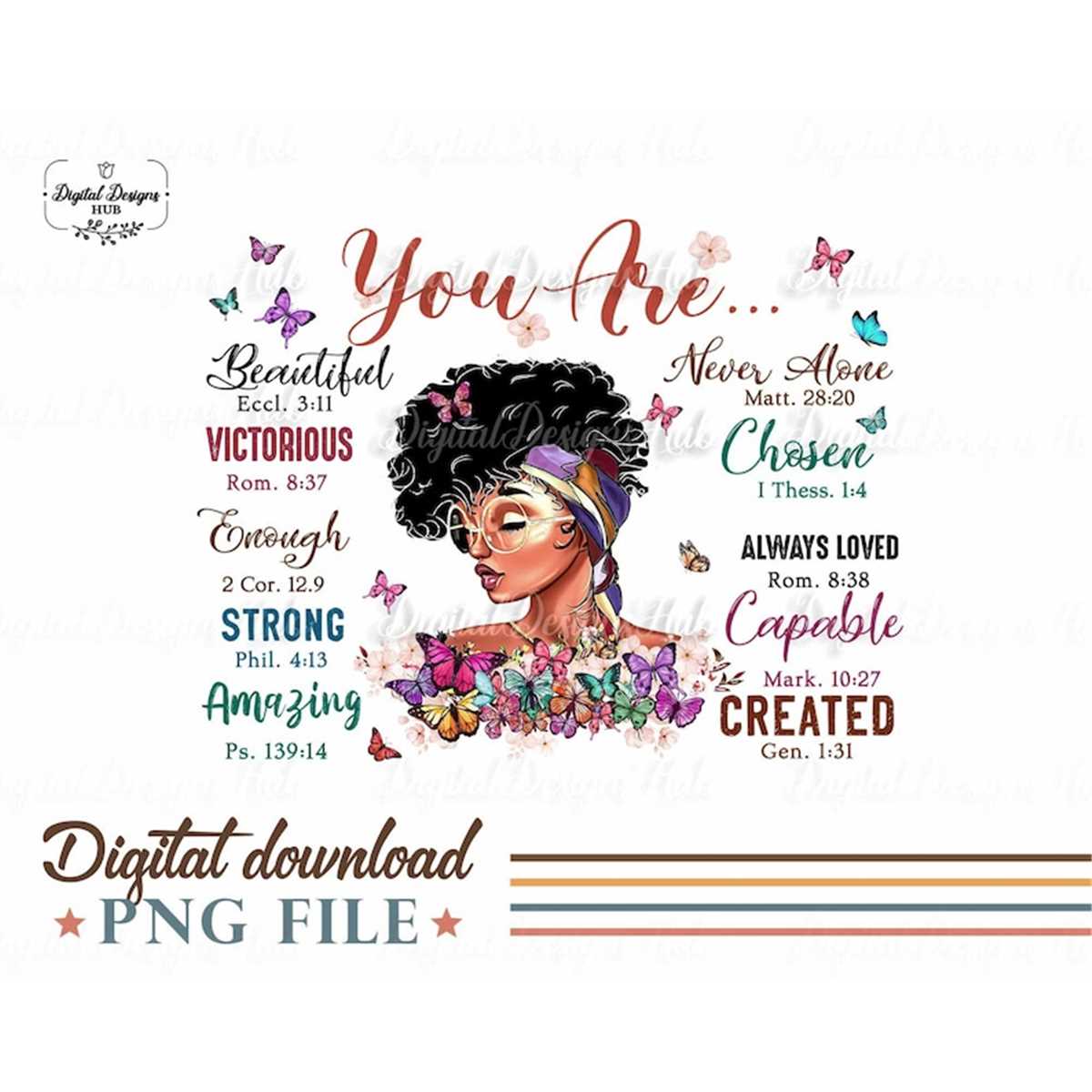 God Says You Are Sublimation Png Design for Shirts, Melanin | Inspire ...