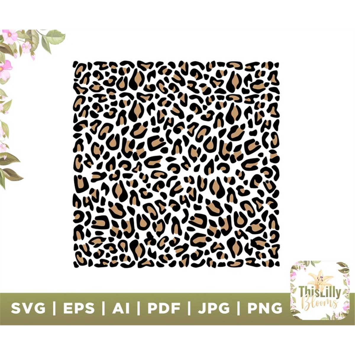 Leopard Print Pattern Svg, Cheetah Print Svg, Leopard Patter - Inspire ...
