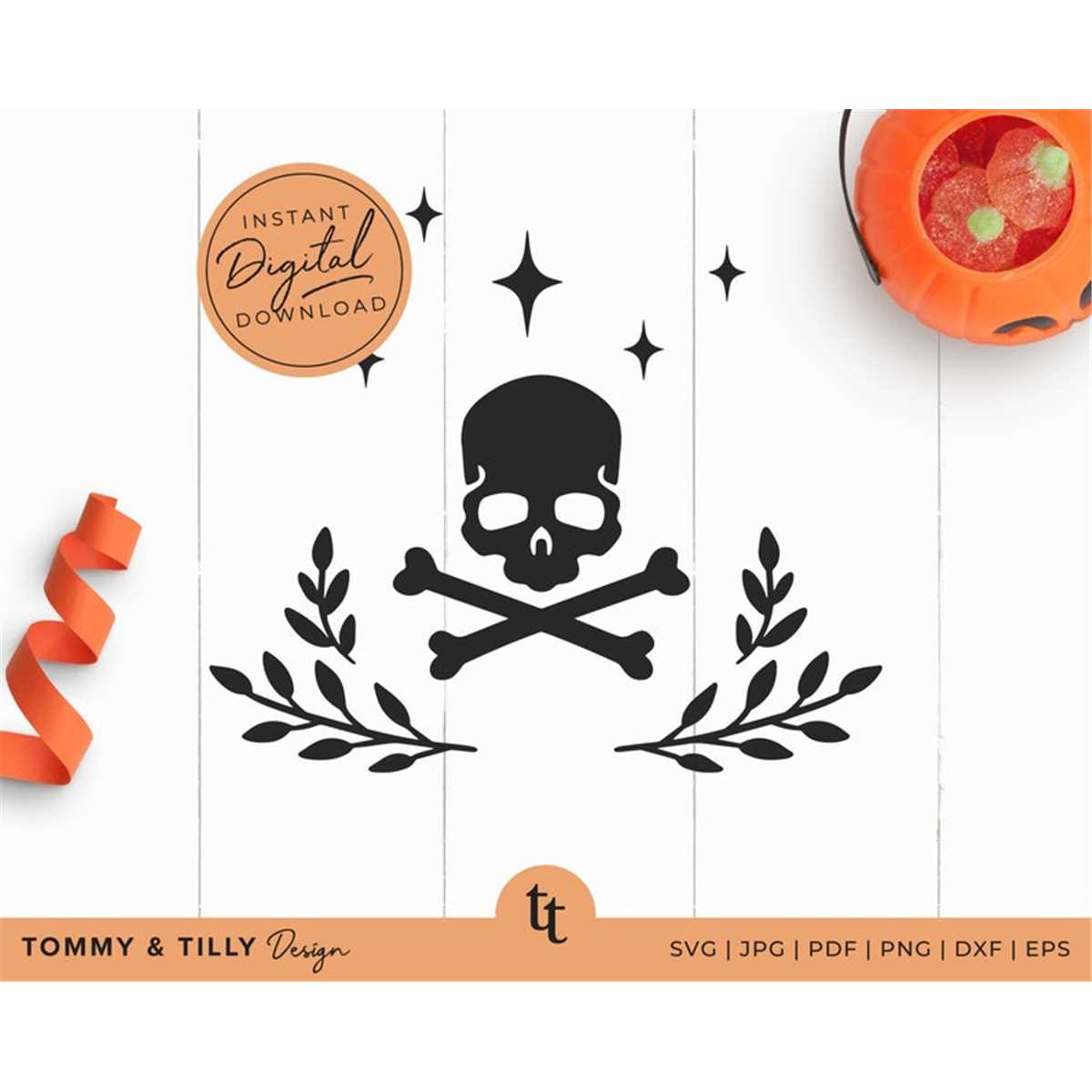 Skull And Crossbones Svg Halloween Cricut Cut File Machi Inspire