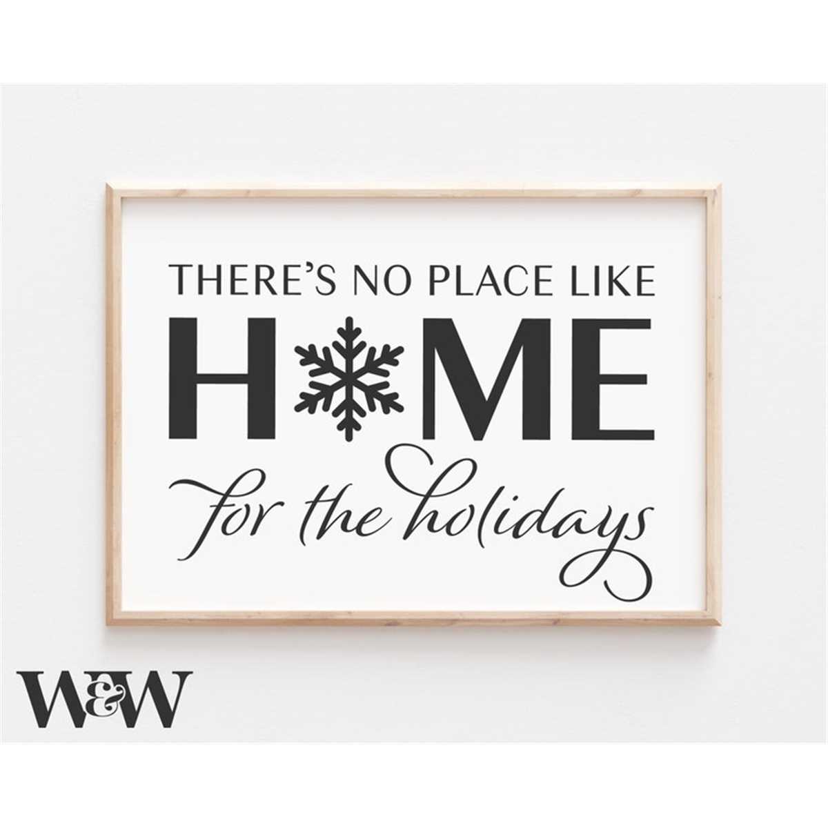 There's No Place Like Home For The Holidays SVG | Christmas | Inspire ...