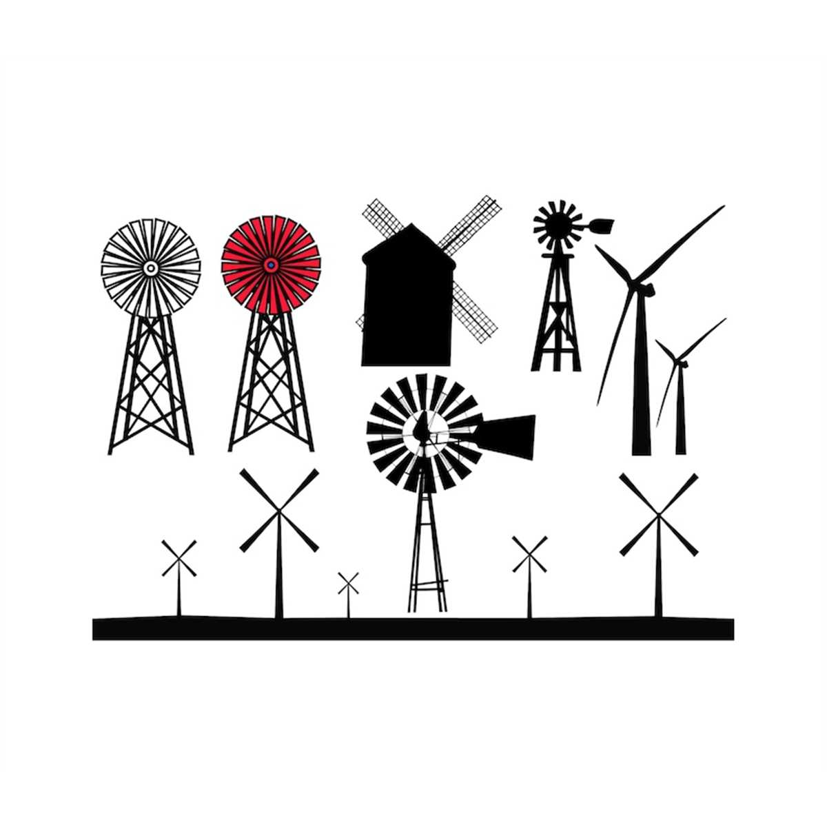 Windmill, Windmill SVG, Windmill SVG Files, SVG Files, Cricu Inspire
