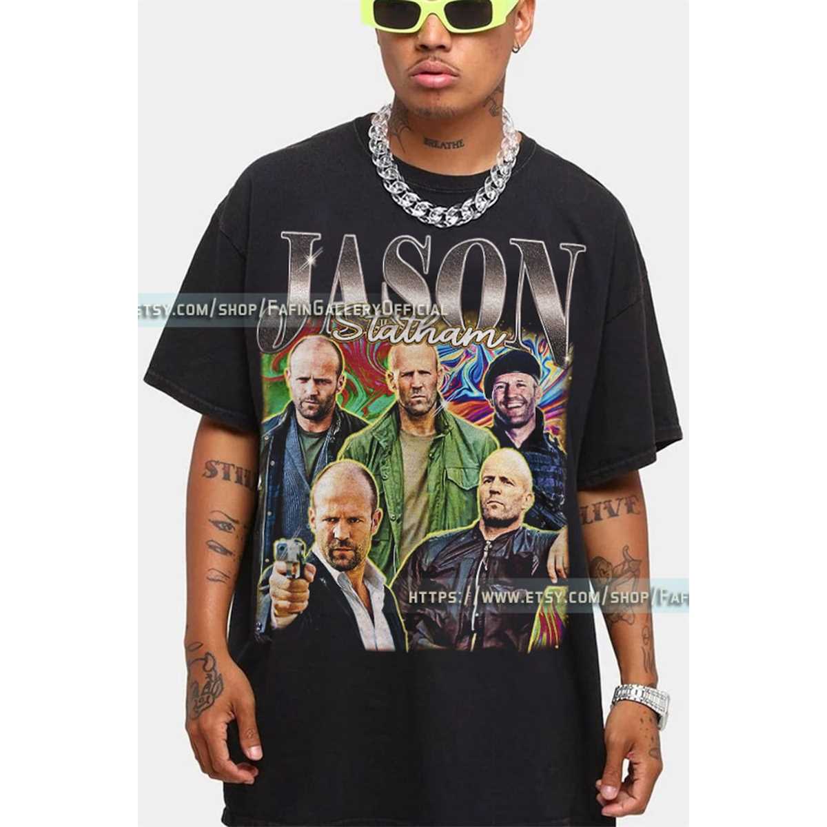 RETRO Jason Statham Vintage Shirt Jason Statham Homage Tsh Inspire