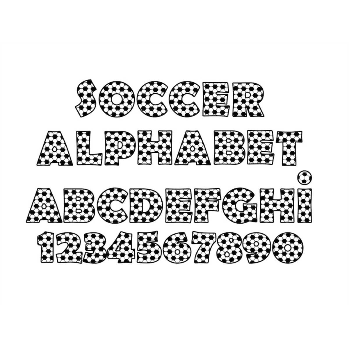 SOCCER ALPHABET SVG Files, Soccer Alphabet Clipart, Soccer A - Inspire ...