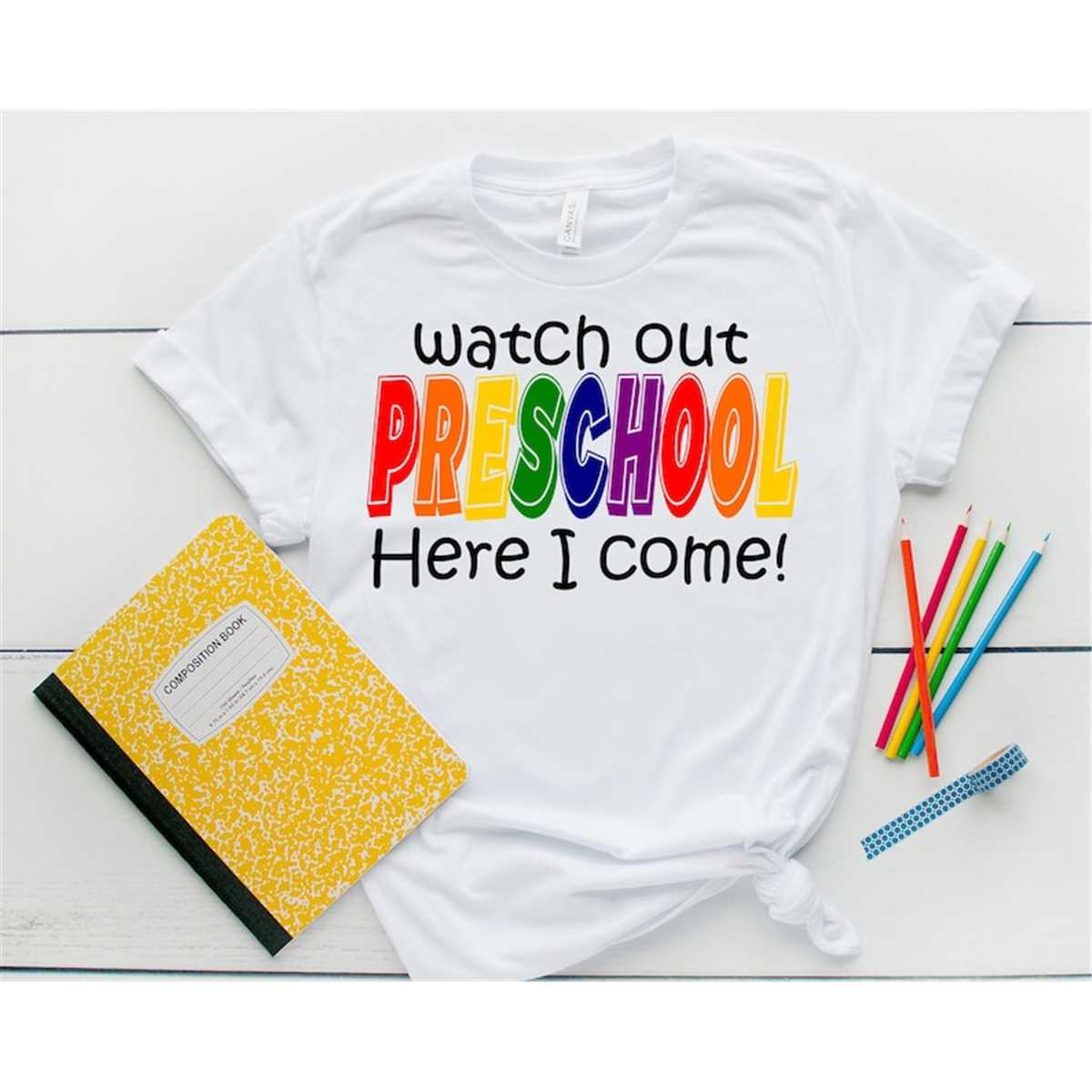 First day of Preschool SVG, Preschool svg png cutting files Inspire