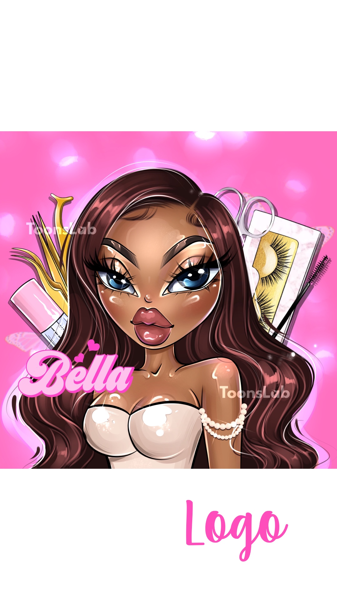 Bratz Doll Logo Bratz Style Logo Lash Tech Logo Lash Artist