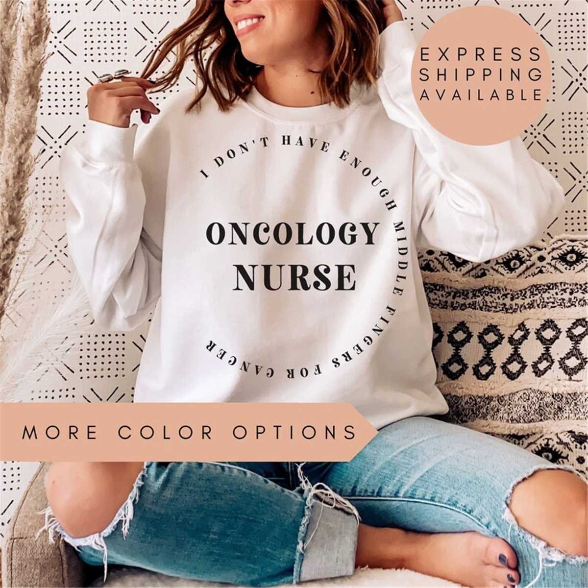 Oncology Nurse Sweatshirt, Nurse Sweater, Oncologist Gift Fo - Inspire  Uplift