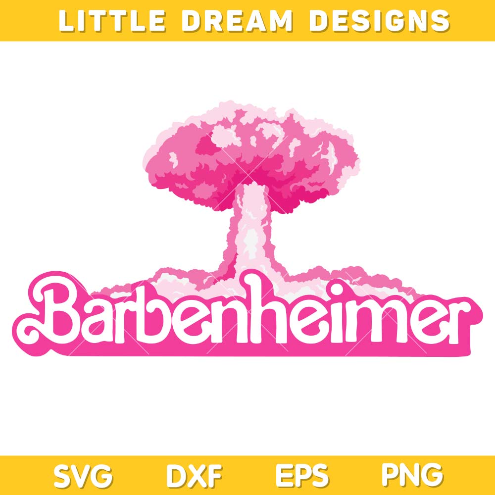 Barbenheimer Movie Logo SVG, Oppenheimer Barbie SVG, Barbie | Inspire Uplift