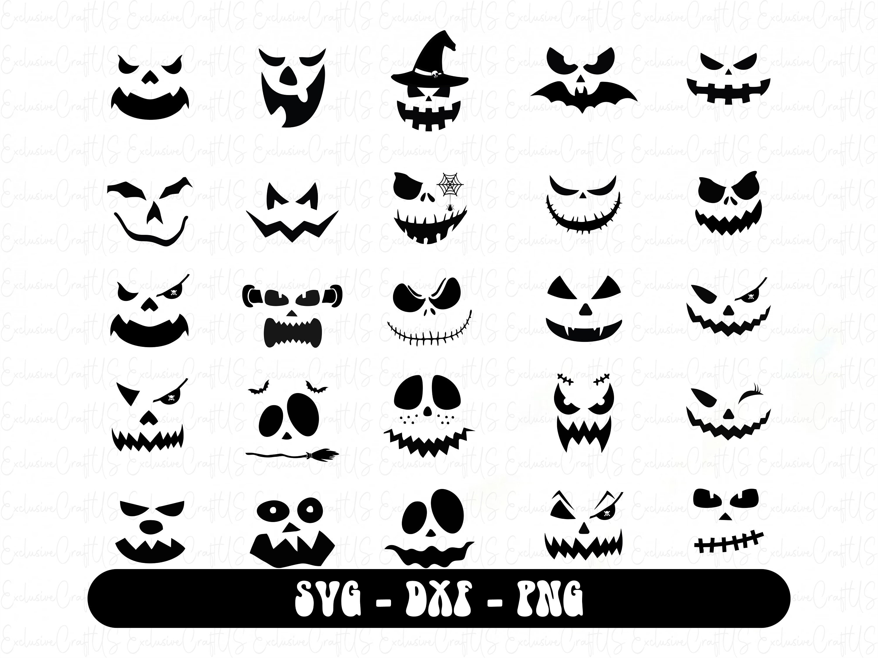 Bundle Pumpkin Face Svg, Jack O lantern Faces Svg, Halloween - Inspire ...