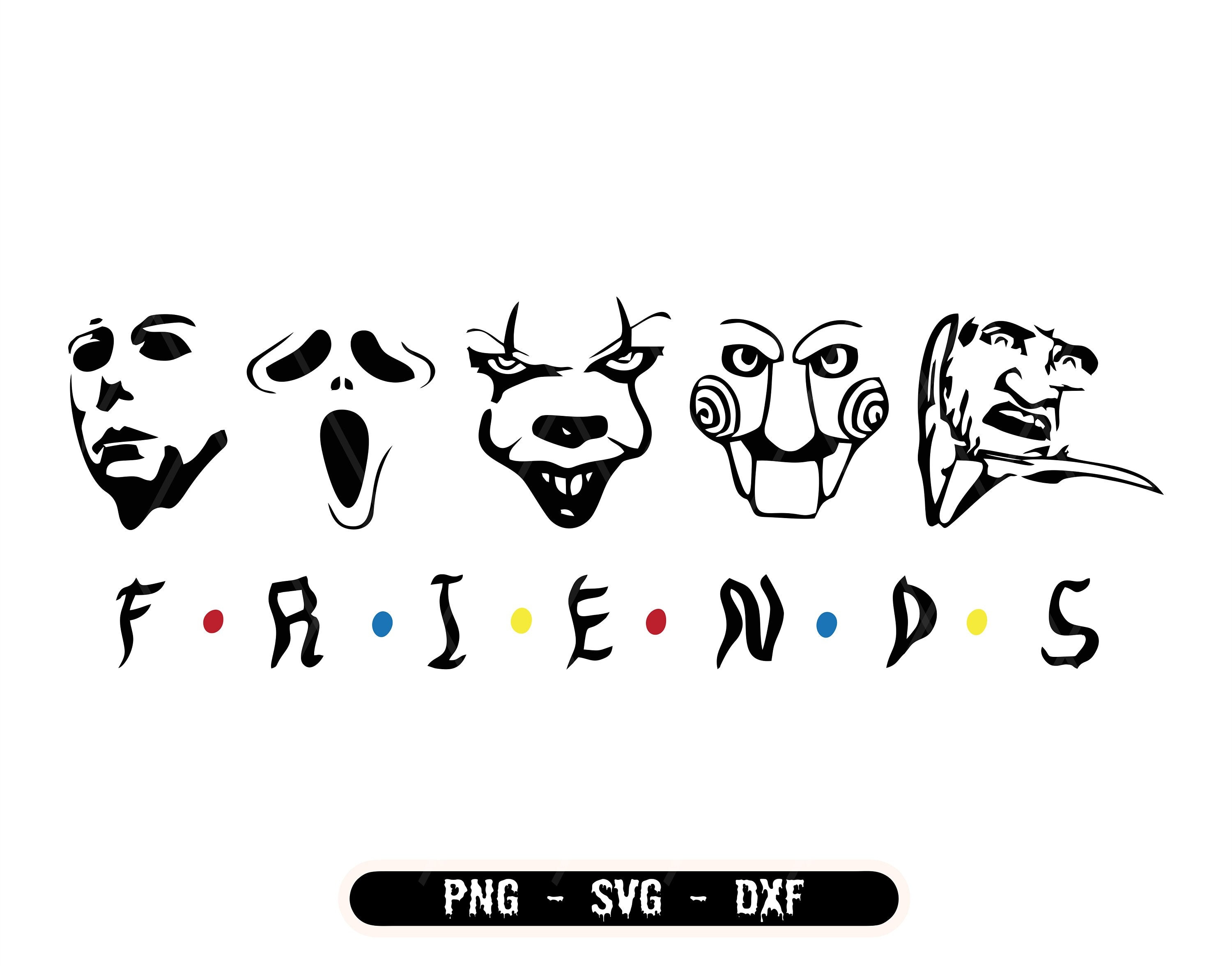 Friends Horror Character svg, Horror svg, Horror friends svg - Inspire