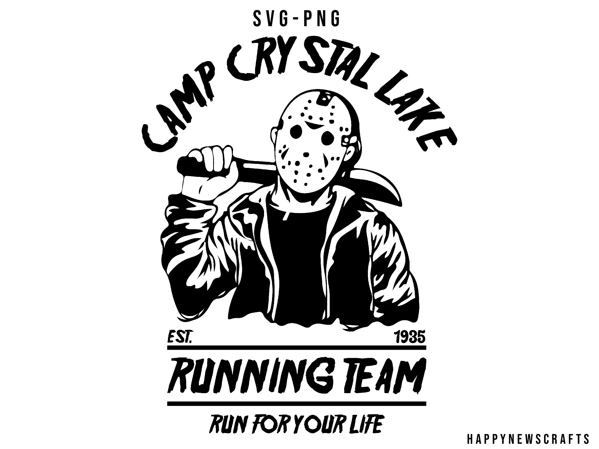 Jason Vorhees Camp Crystal Lake SVG, Jason Vorhees Svg, Hall Inspire