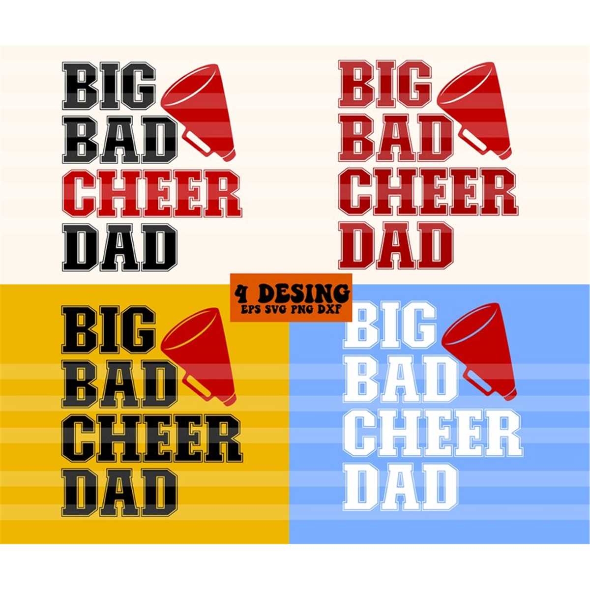Big Bad Cheer Dad SVG, Cheer Dad Svg, Cheerleading Tshirt S Inspire