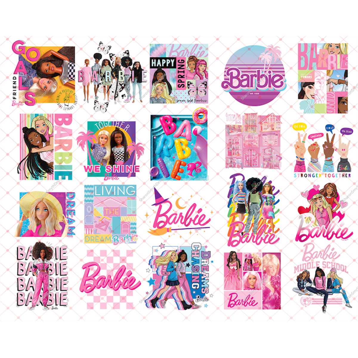 Barbie PNG Bundle, Barbie best day ever png, pink doll clip - Inspire