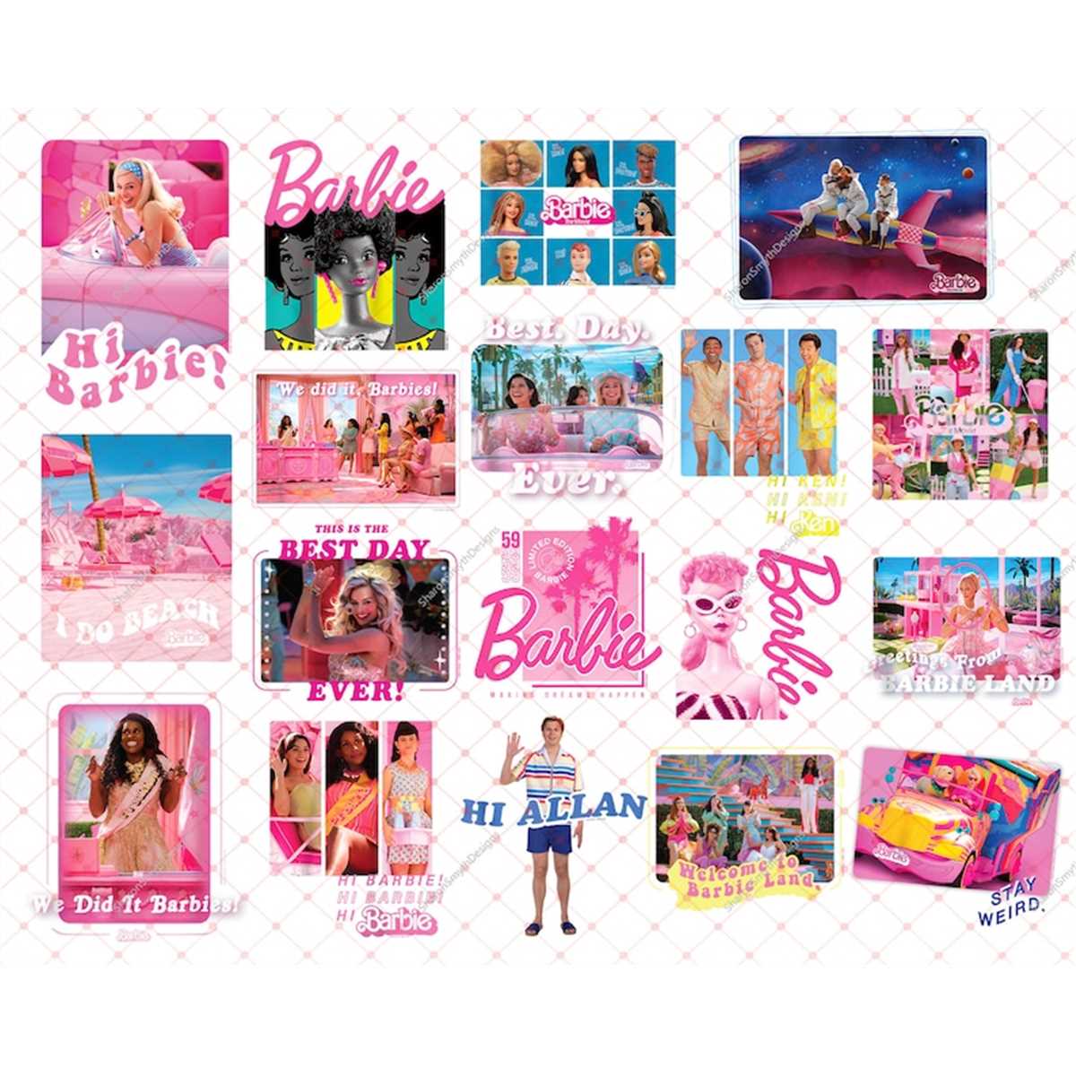 Barbie PNG Bundle, Barbie best day ever png, pink doll clip - Inspire Uplift