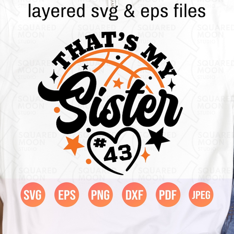 Basketball Sister Svg| That’s my Sister Svg Png| Little/Big - Inspire