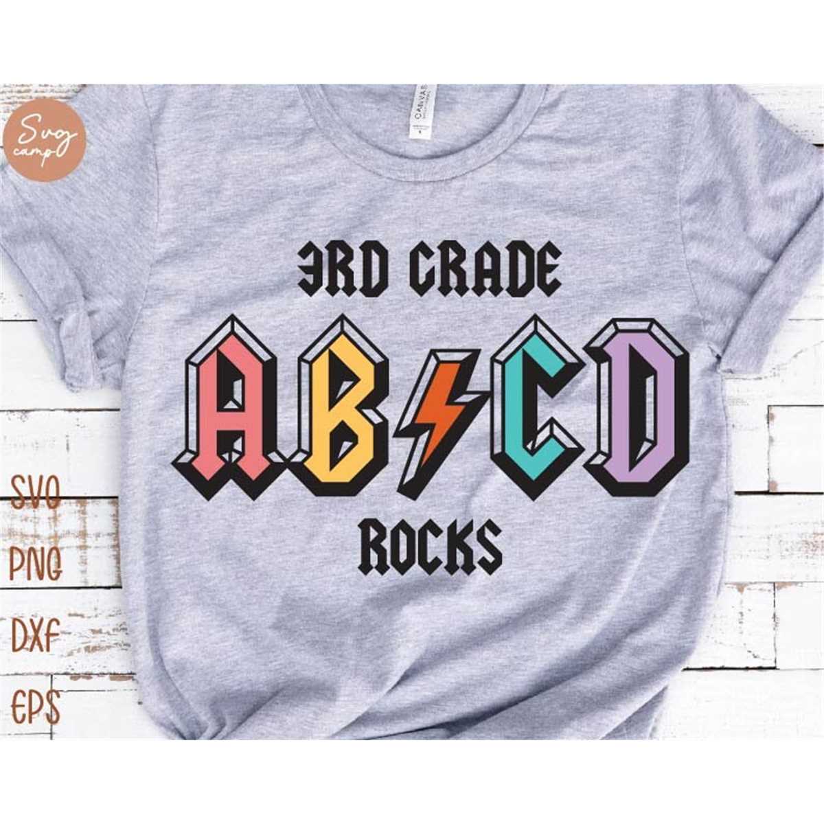 3rd Grade Rocks Svg, First day of School Svg, Third Grade Sv - Inspire ...