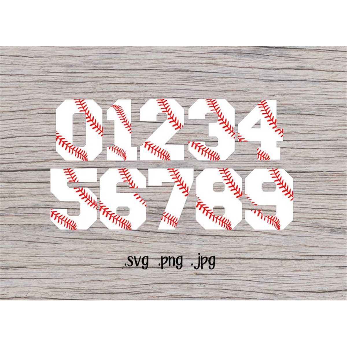 Baseball numbers - baseball svg - baseball svg files - svg f | Inspire ...