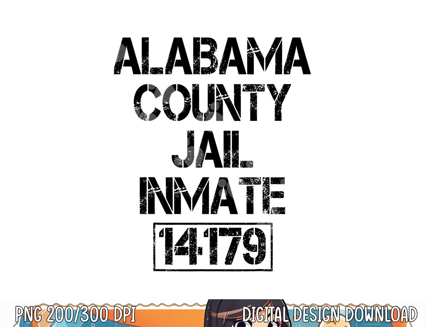 Funny Alabama County Jail Inmate Halloween Jail Costume png, Inspire