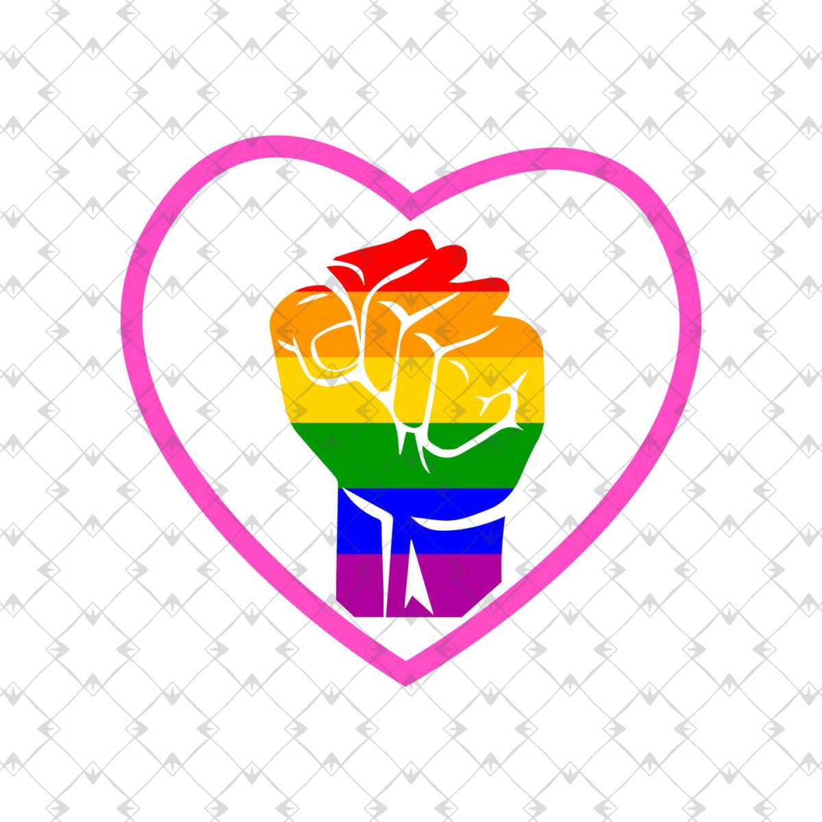Gay Pride Raised Fist Svg, Lgbt Svg, Rainbow Svg, Gay Svg, G - Inspire ...