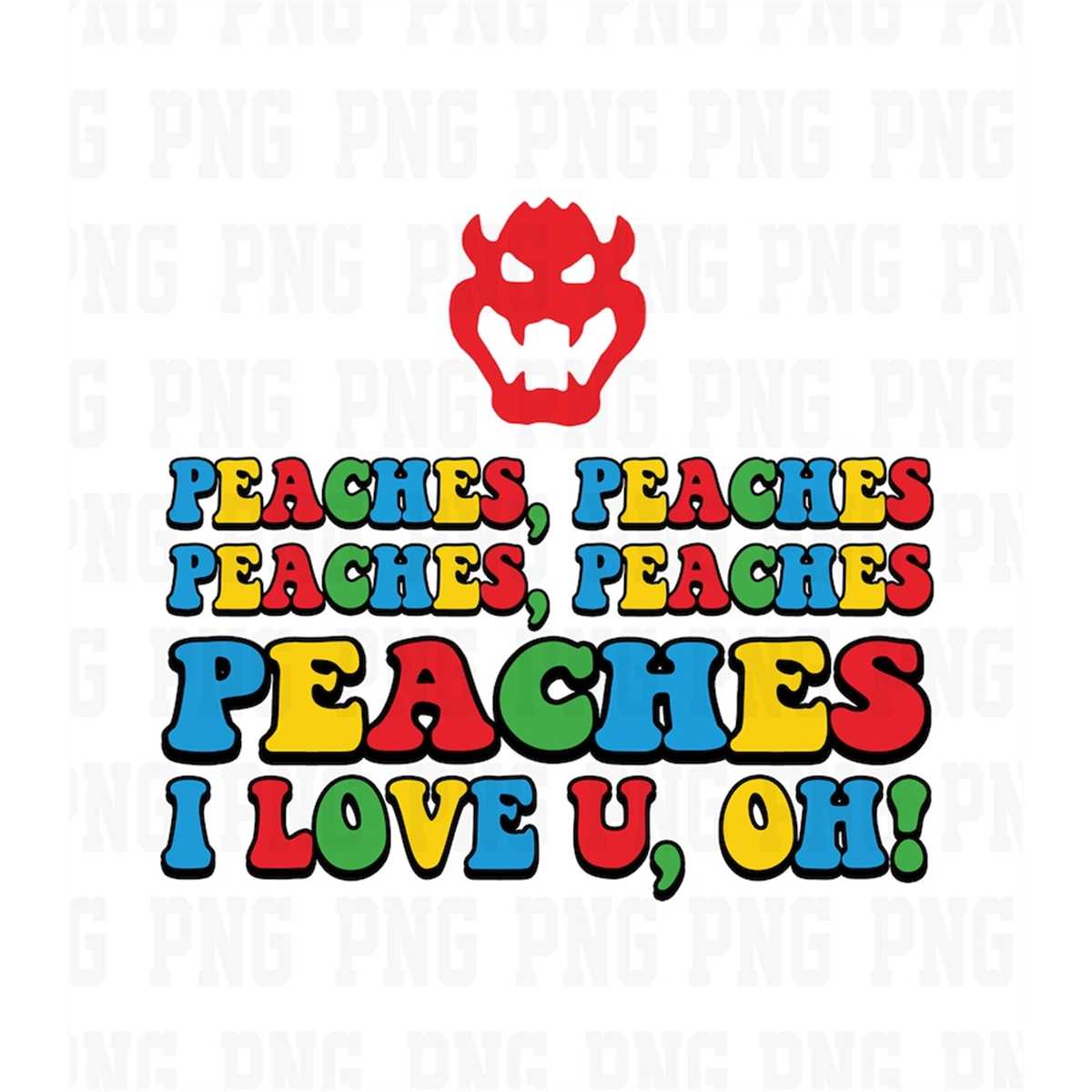 SuperMario Peaches Peaches Peaches Song Png Svg, Princess P Inspire