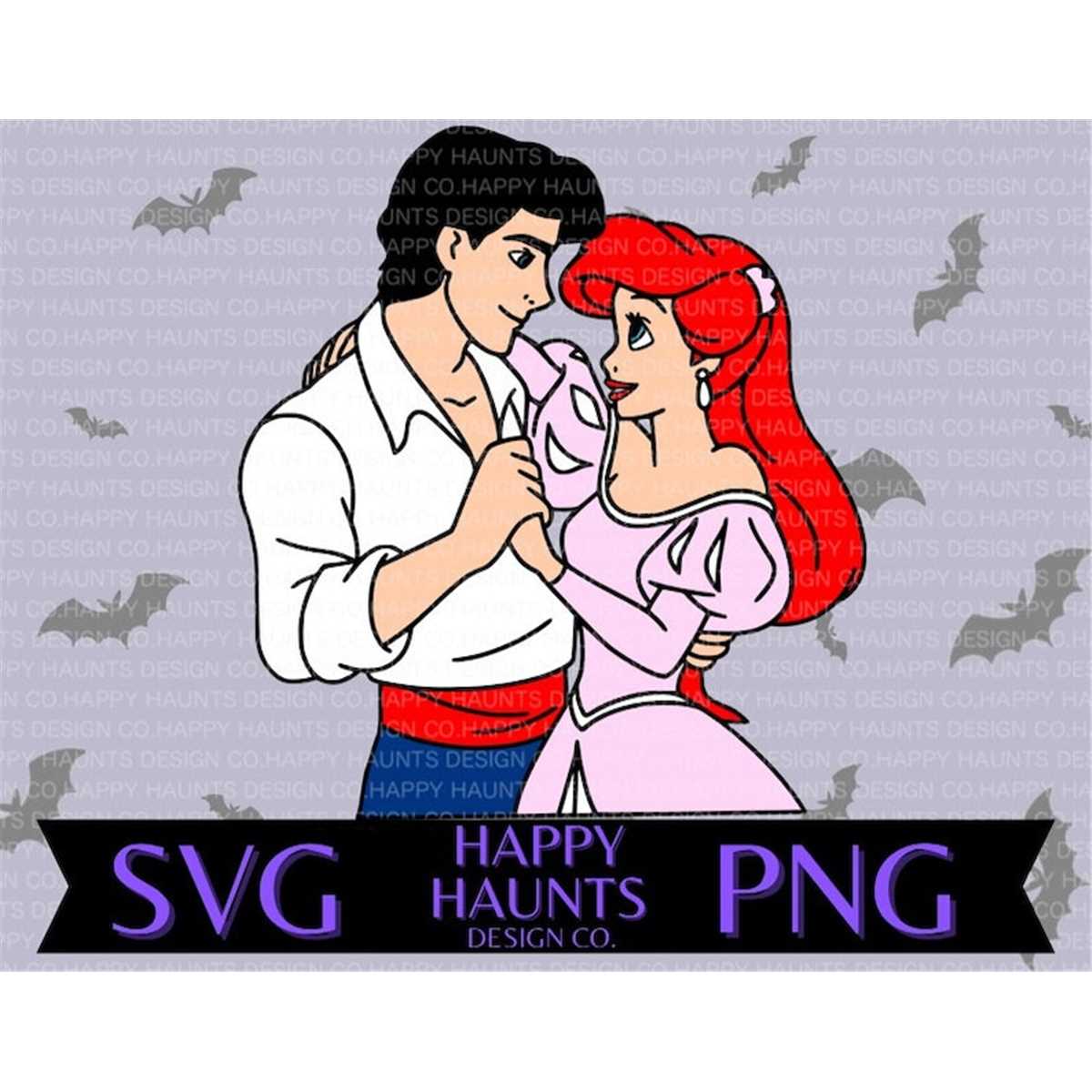 Easy Cut File Ariel and Eric SVG, easy cut file for Cricut, Layered by col | Inspire ...