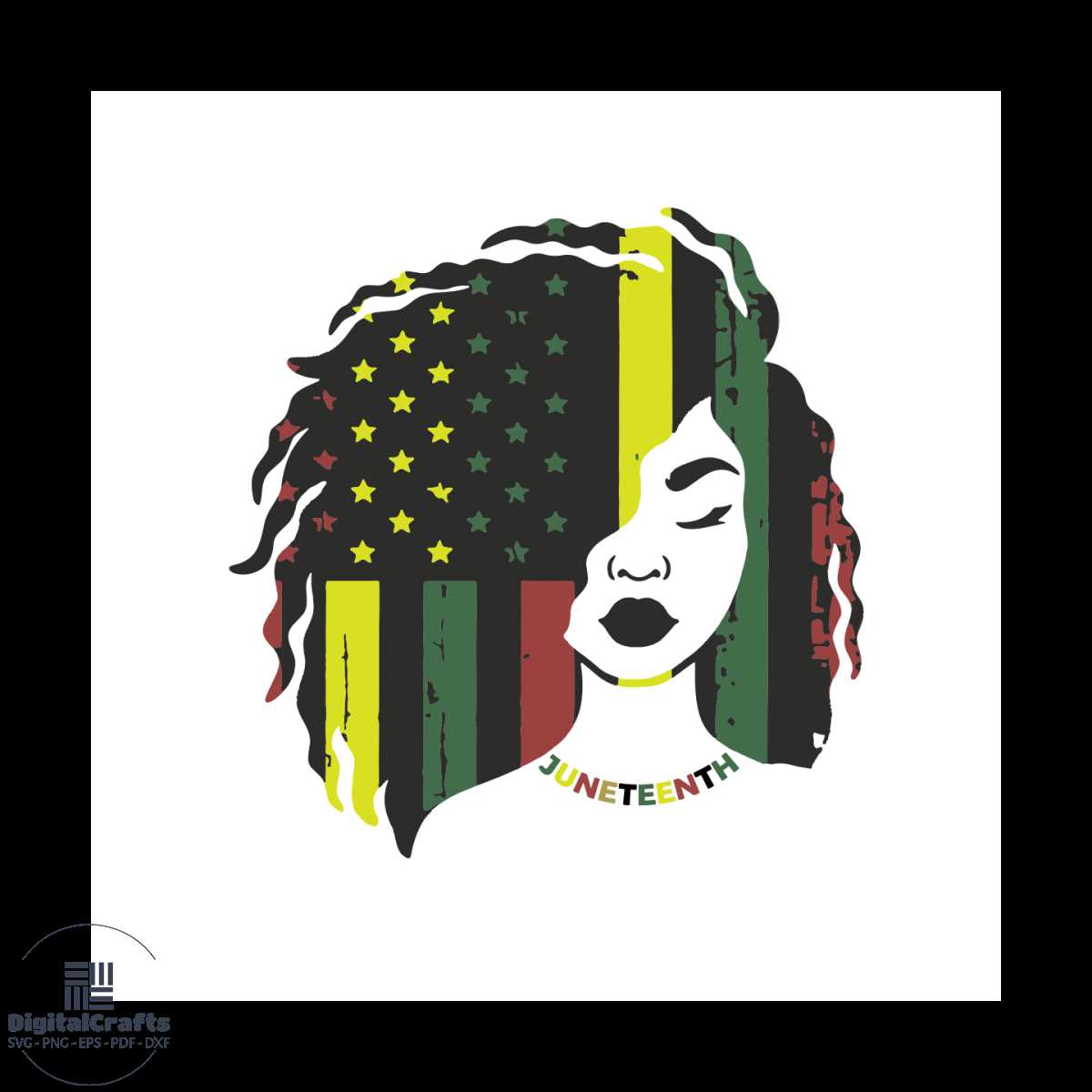 Black Woman Natural Hair Svg, Svg, Jun Inspire