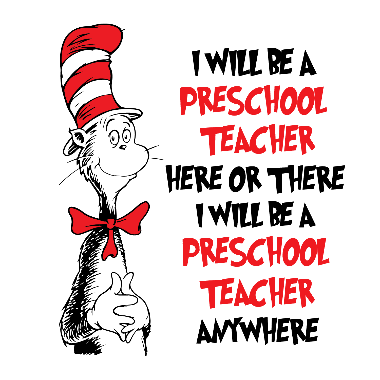 Preschool teacher Svg, Dr seuss Svg, Dr seuss hat Svg, Teach | Inspire ...