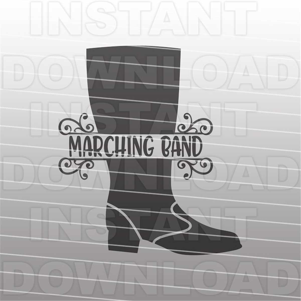 Marching Band Majorette Boots SVG File,Majorette SVG,Baton T Inspire