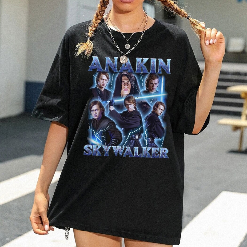 Anakin Skywalker Acid Wash Oversized Shirt | Anakin Skywalke | Inspire ...