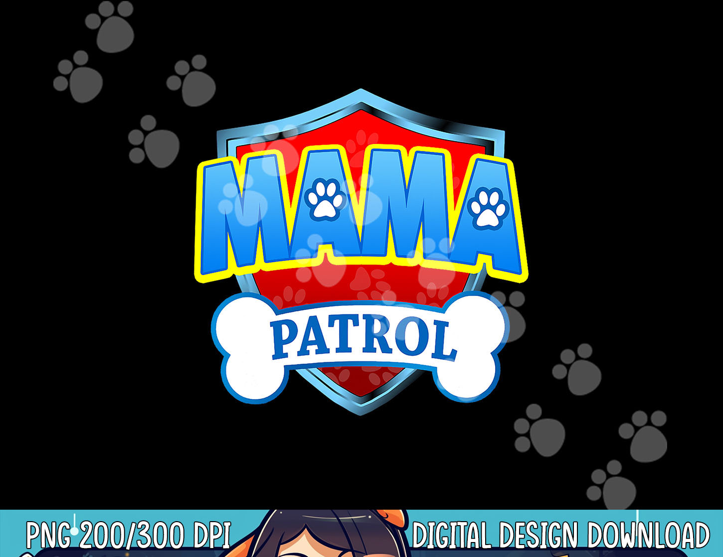 Funny Mama Patrol - Dog Mom, Dad For Men Women png, sublima - Inspire ...