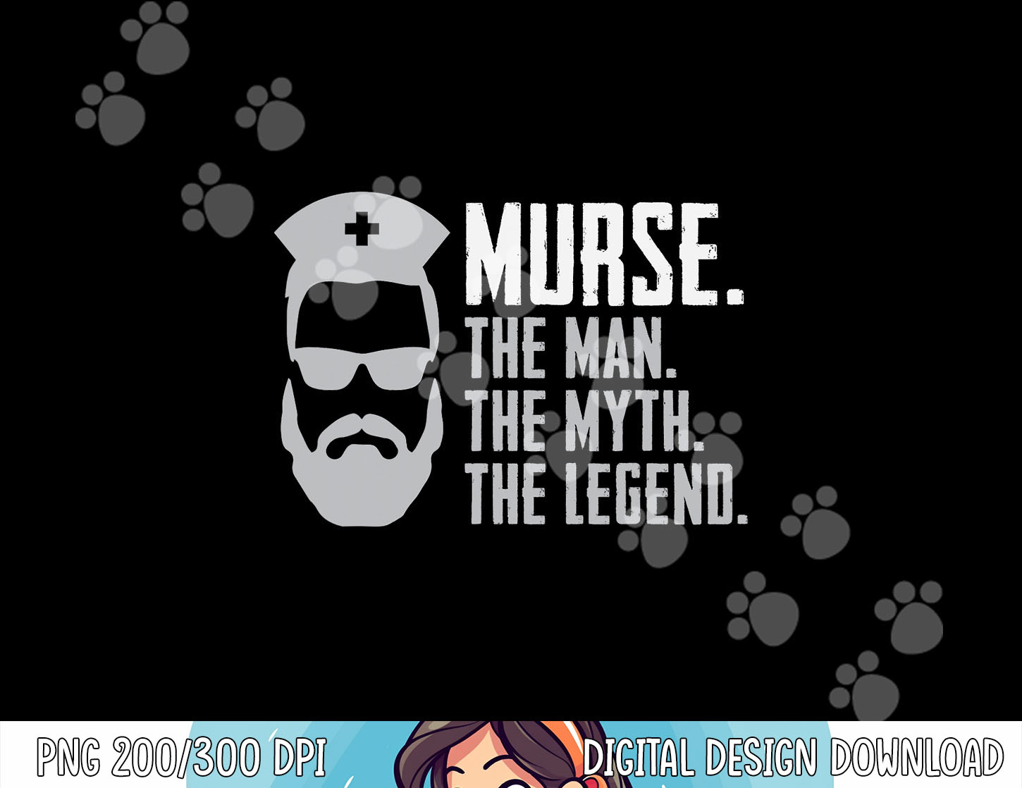 Funny Murse png, sublimation Male Nurse Shirt RN LPN CNA png, sublimation  copy