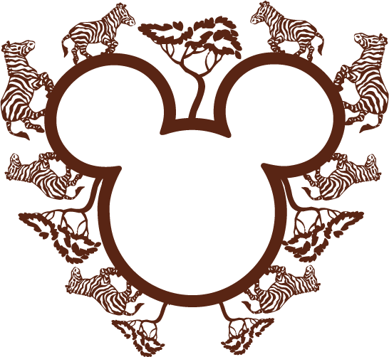 Disney Safari Zoo Svg, Mickey mouse Svg, Mickey head logo, M Inspire