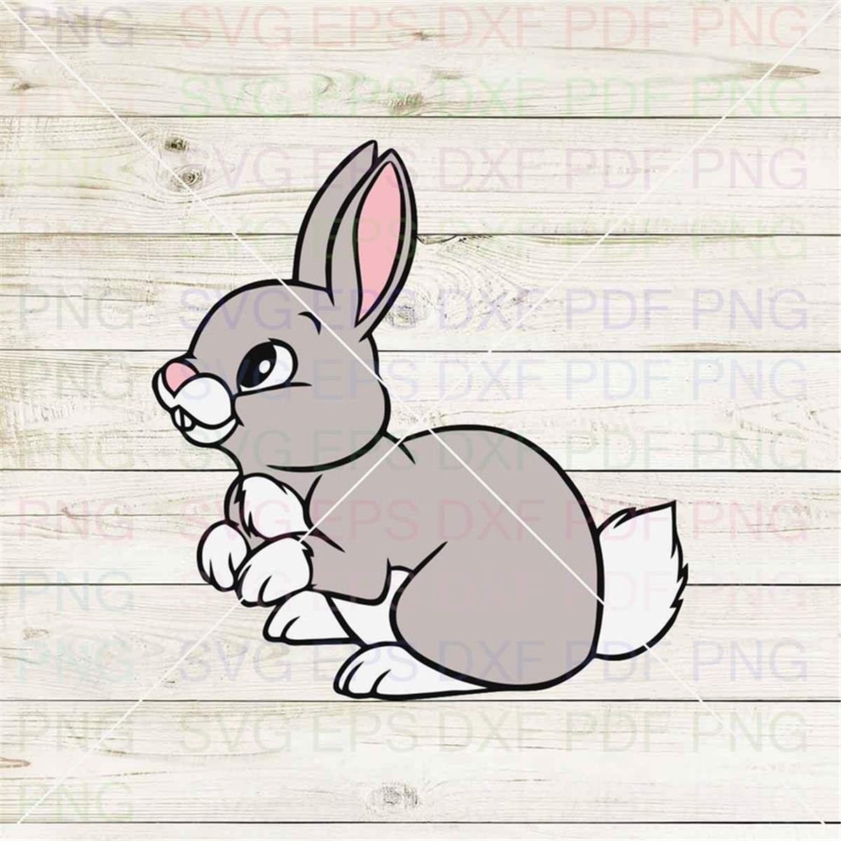 Rabbit 002 Svg Dxf Eps Pdf Png, Cricut, Cutting file, Vector | Inspire ...