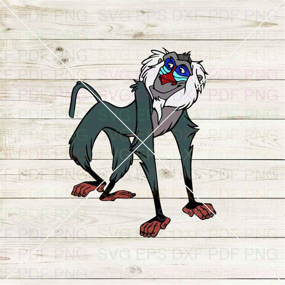 Rafiki The Lion King 014 Svg Dxf Eps Pdf Png, Cricut, Cuttin | Inspire ...