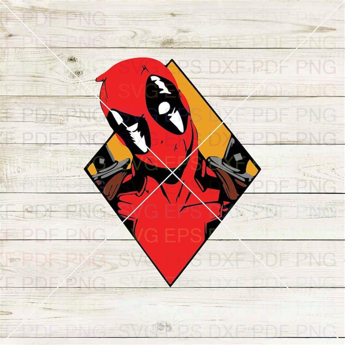 Deadpool 028 Svg Dxf Eps Pdf Png, Cricut, Cutting file, Vect | Inspire ...