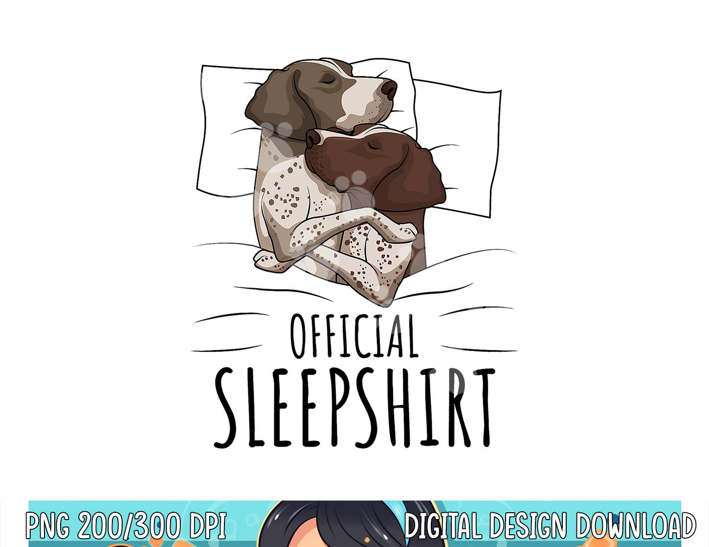 German Shorthaired Pointer GSP Dog Official Sleepshirt png, - Inspire ...