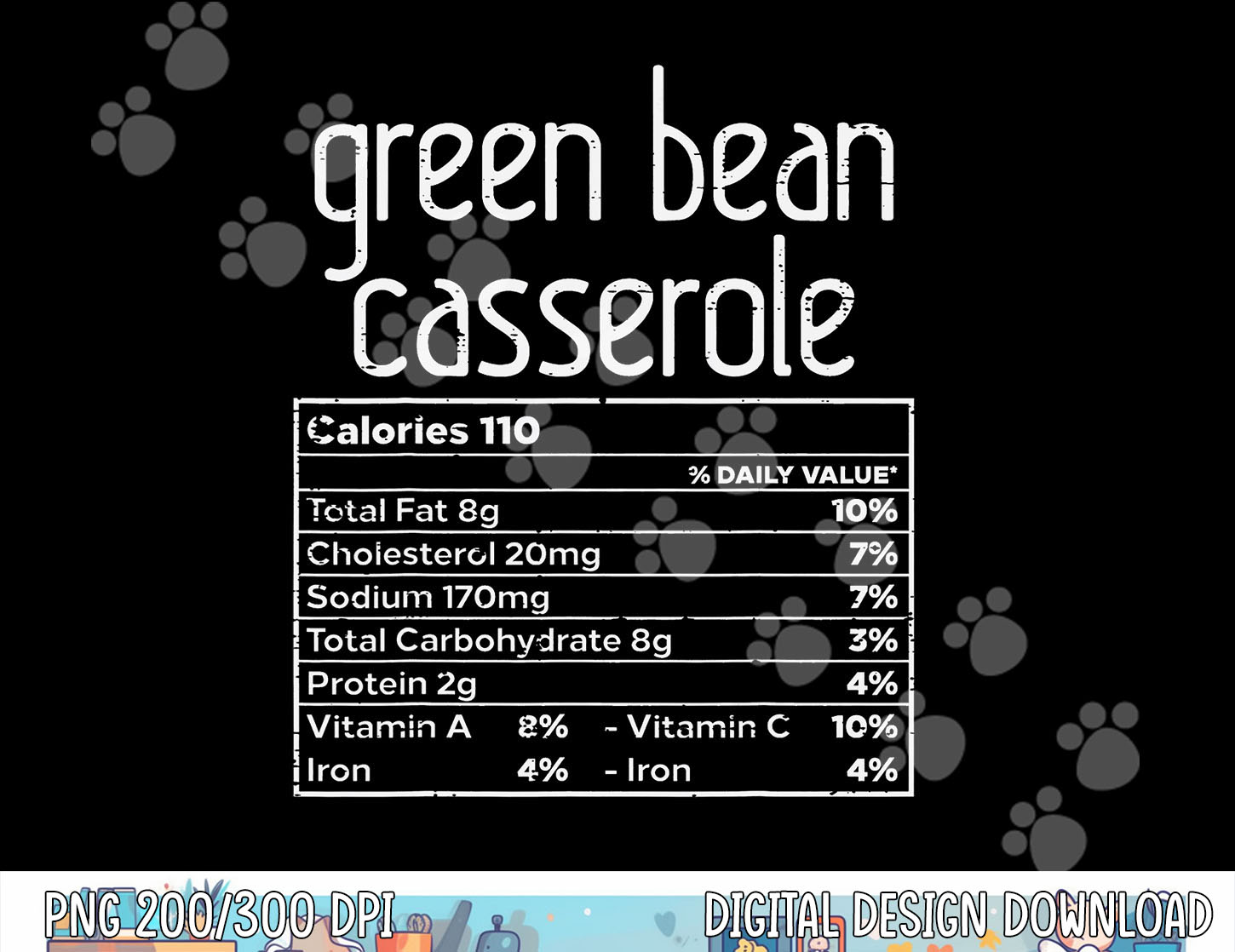 Green Bean Casserole Nutrition Facts Thanksgiving Family png Inspire