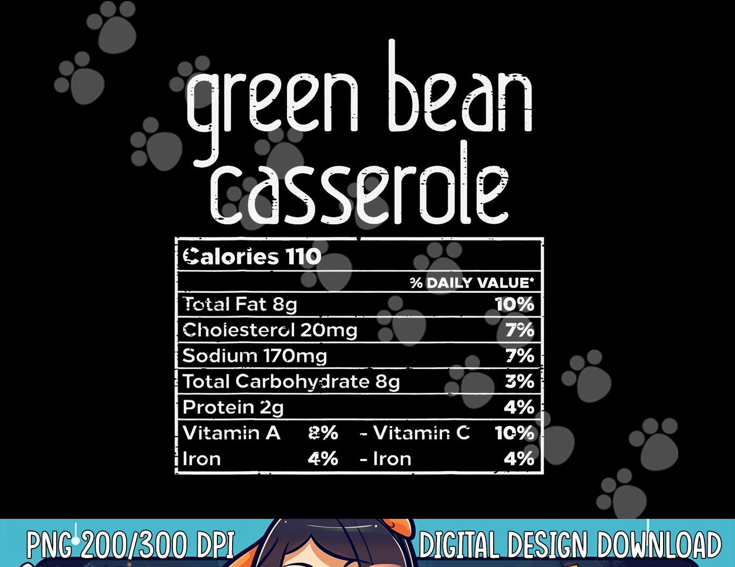 Green Bean Casserole Nutrition Facts Thanksgiving Family png Inspire