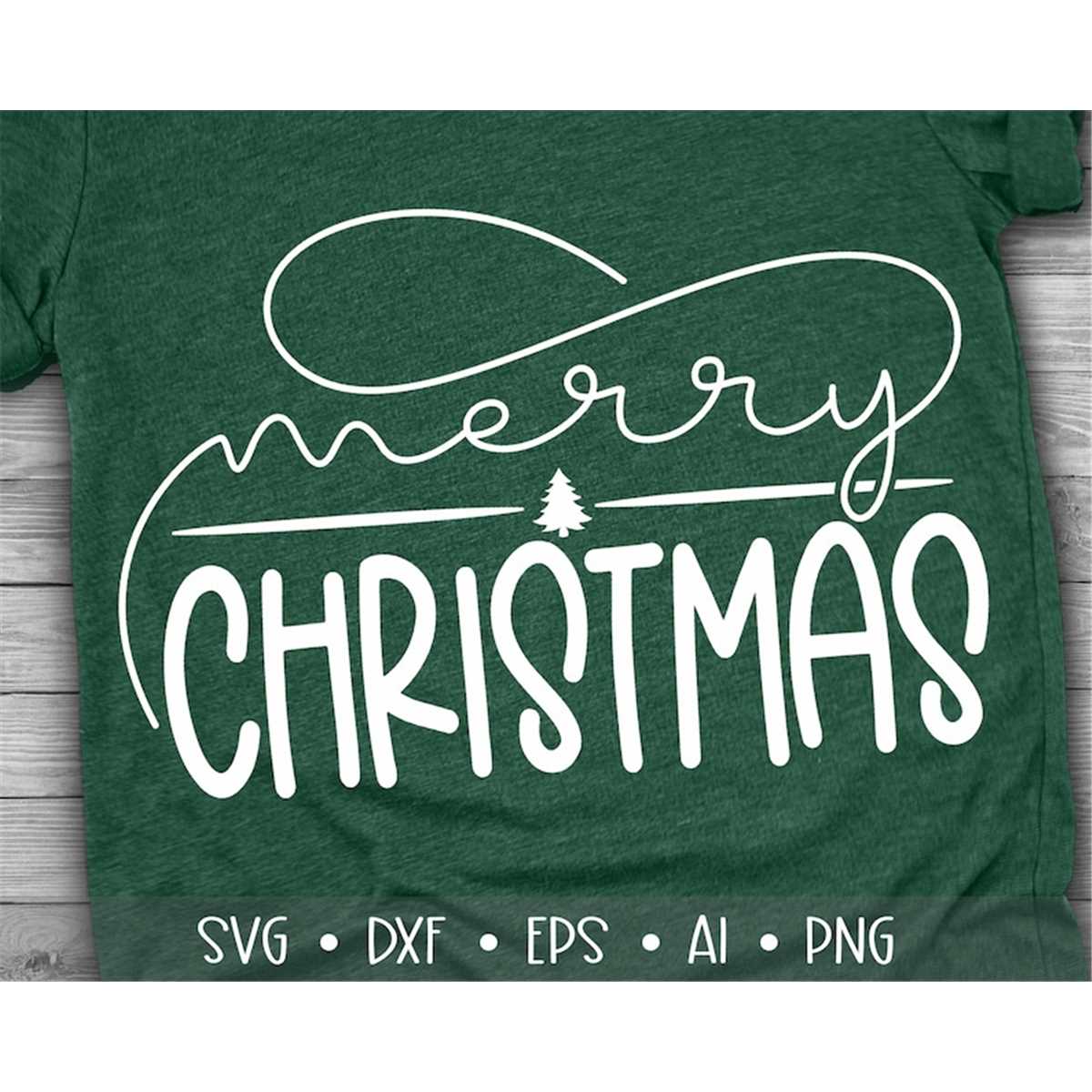 Merry Christmas Svg, Christmas Svg, Chritsmas Tree Svg, Chri - Inspire