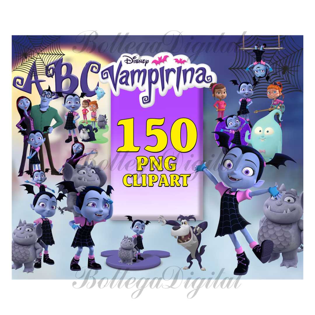 150 Vampirina Clipart Bundle, Vampirina Bat Clipart, Vampiri - Inspire ...