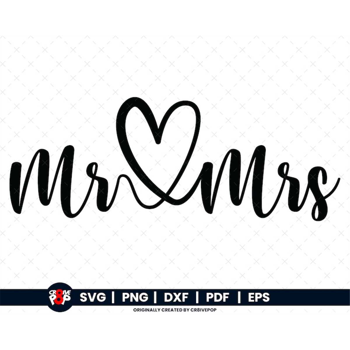 Mr and Mrs SVG, Bride svg, Marriage svg, Bride and Groom svg - Inspire ...