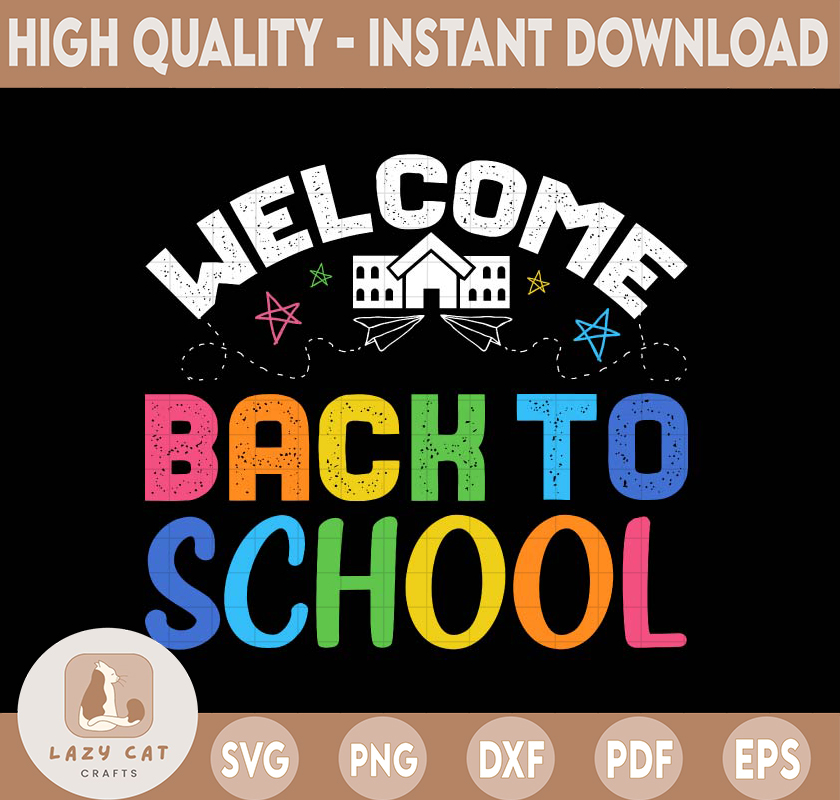Welcome Back To School PNG Image, School Girl Design, Sublim - Inspire ...