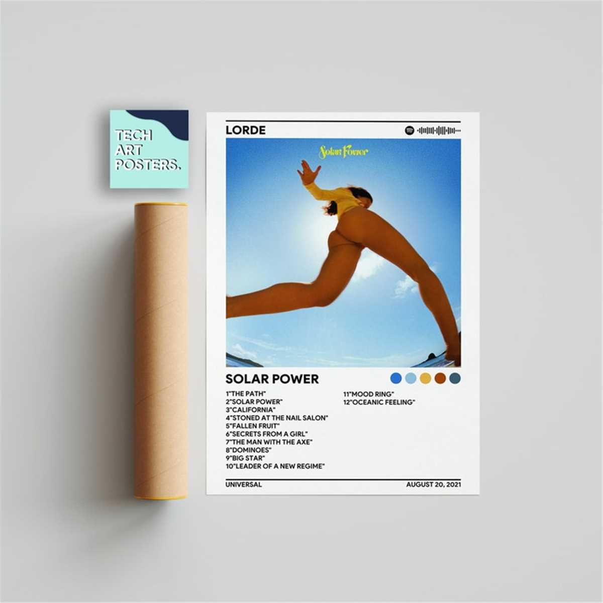 Lorde Solar Power Album Cover Poster, Poster Print, Wall Inspire Uplift