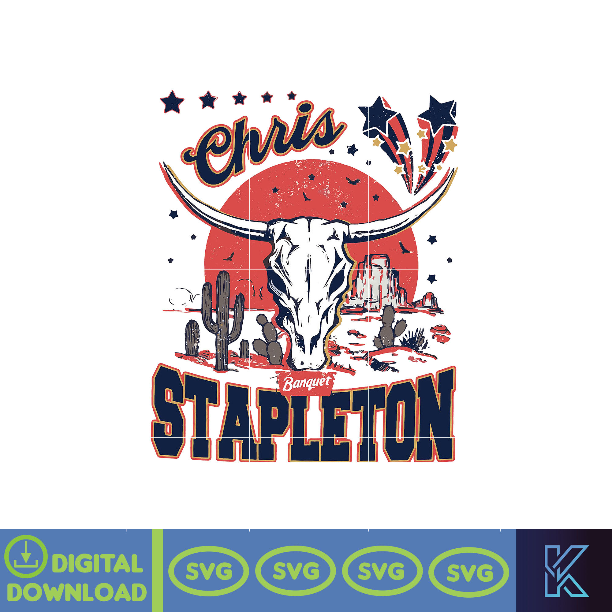 Chris Stapleton Svg, Chris Stapleton Bullhead Svg, All Ameri - Inspire