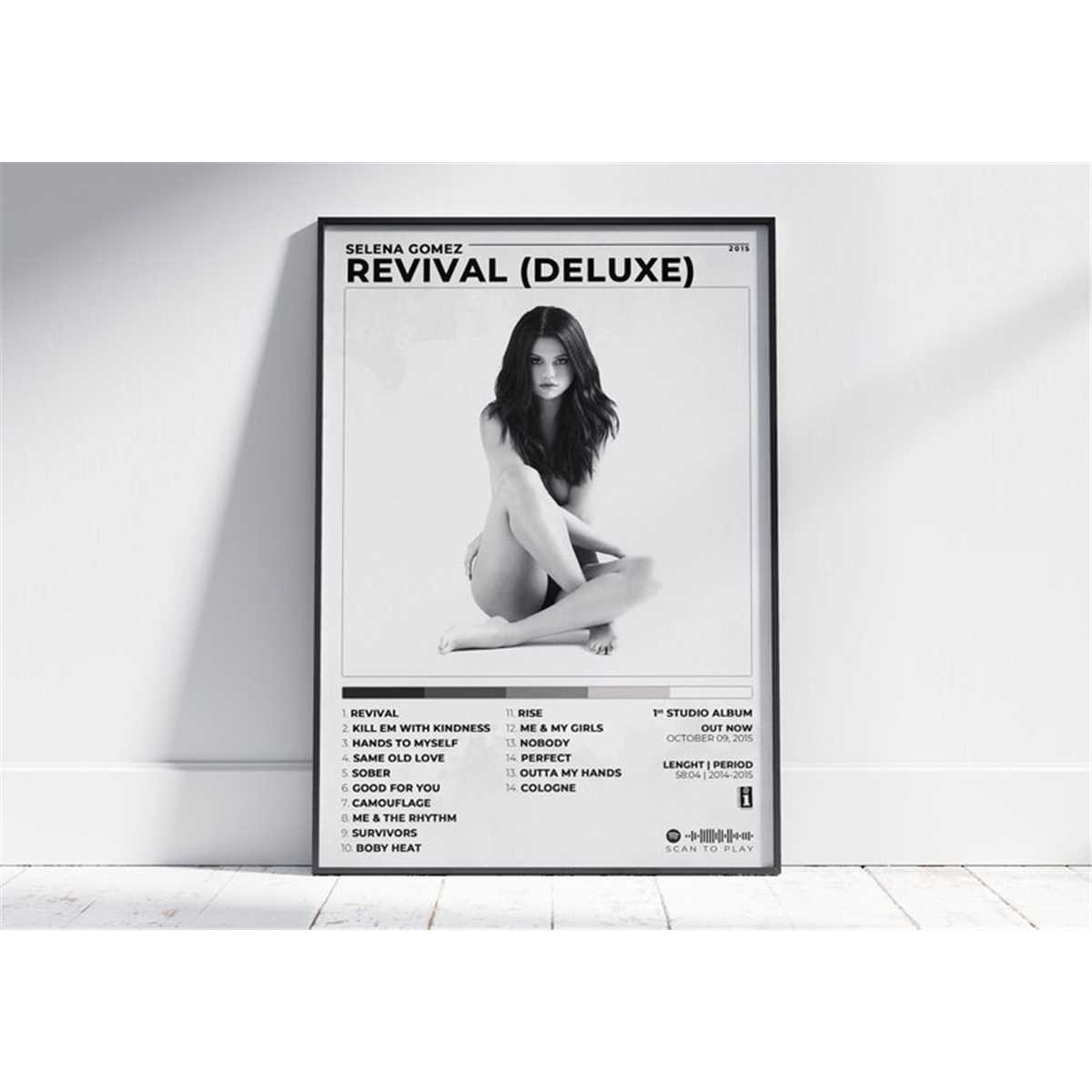 Selena Gomez Album Poster Poster Cover Album Revival Selen Inspire