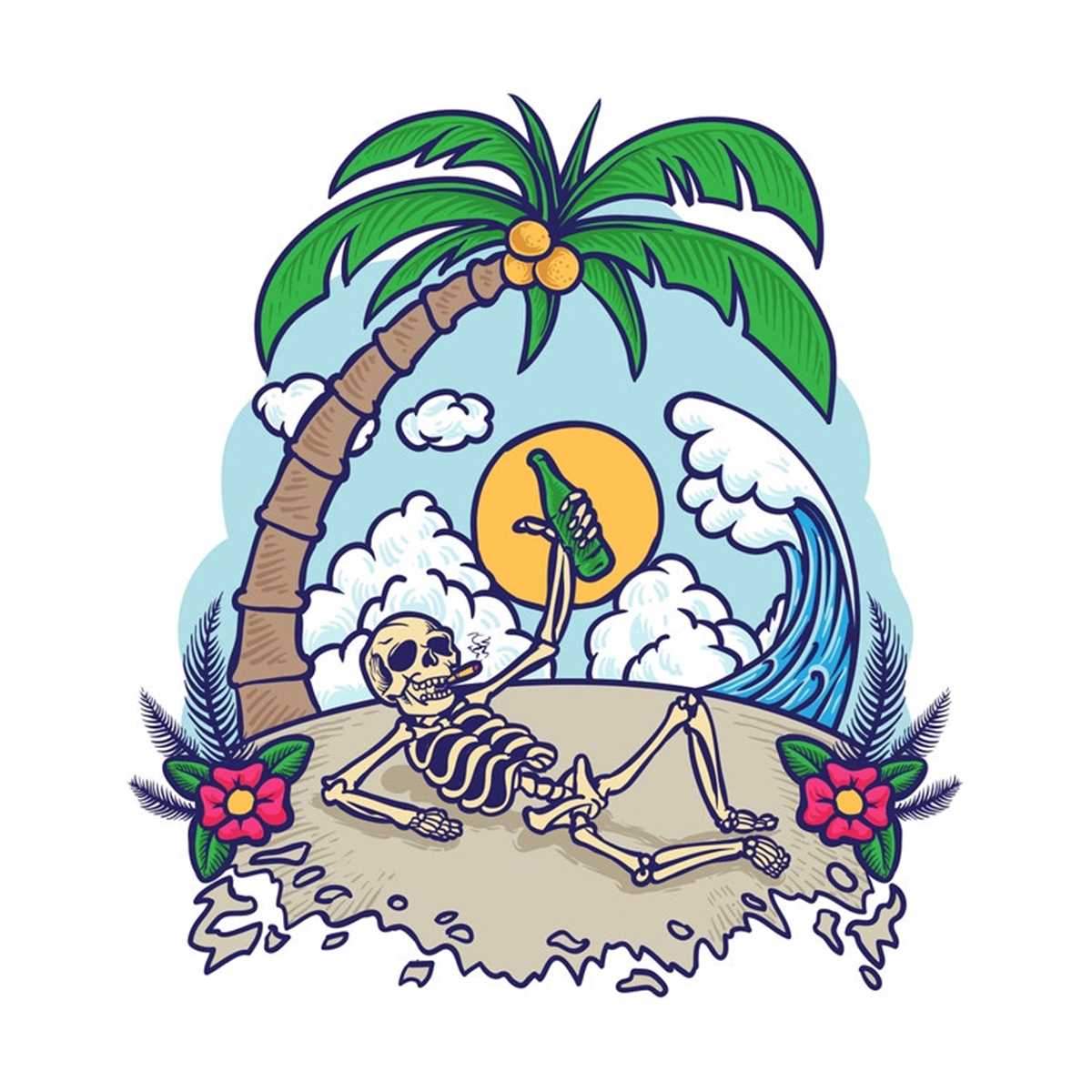 Relax We All Die, Fully Editable Layered Cut File SVG PNG Inspire Uplift